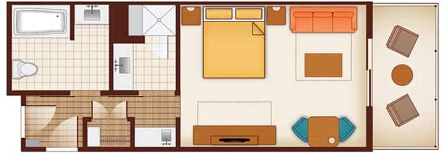 Polynesian - Studio Floor Plan