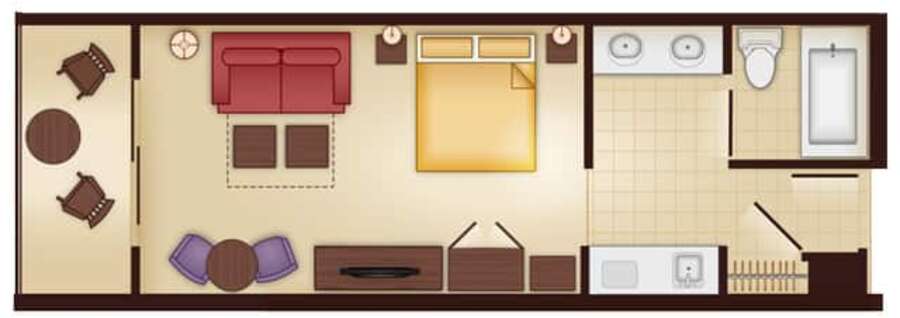Animal Kingdom - Jambo House - Studio Floor Plan
