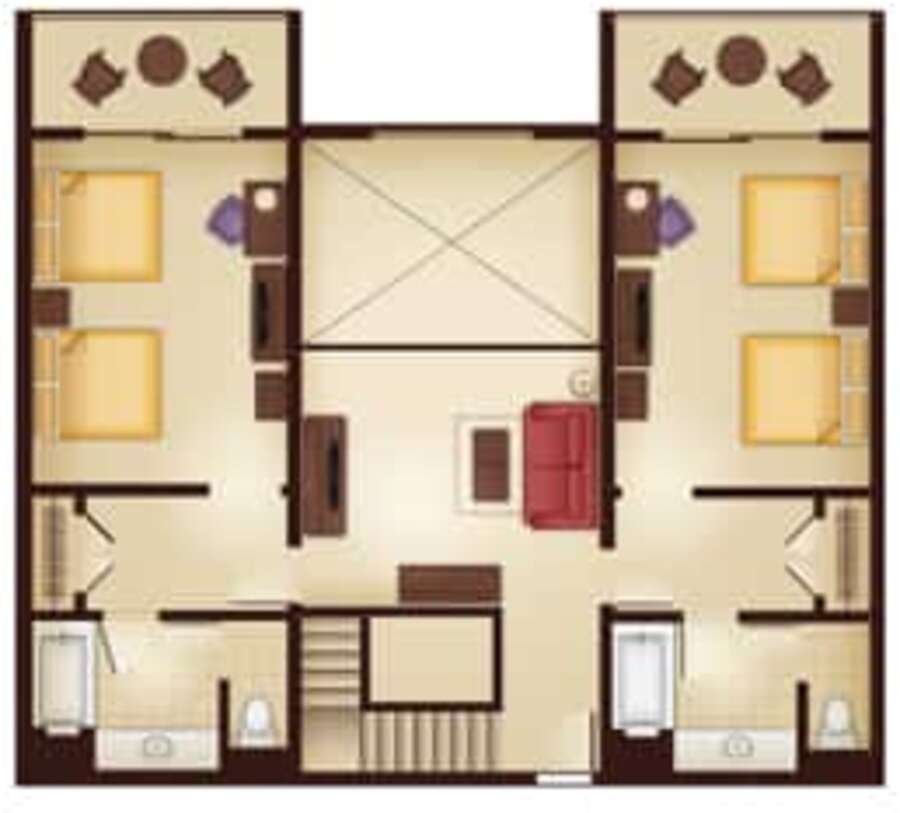 Animal Kingdom - Kidani Village - 3BR Floor Plan