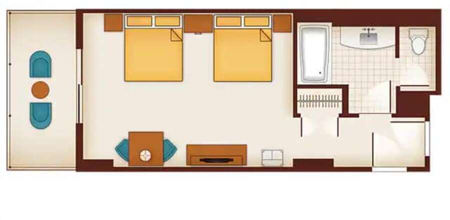 Aulani - Hotel Room Floor Plan