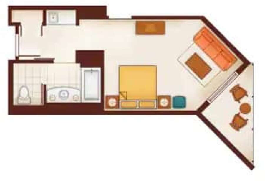 Aulani - Studio Floor Plan