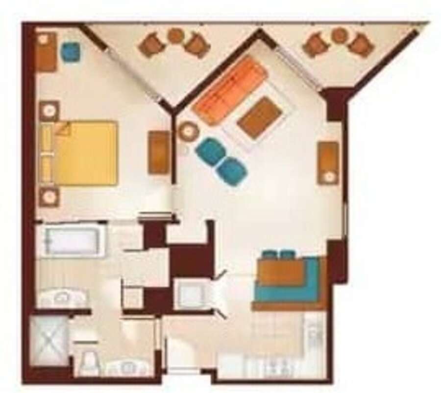 Aulani - 1BR Floor Plan