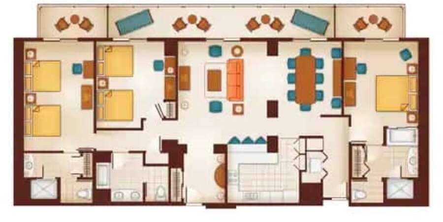 Aulani - 3BR Floor Plan
