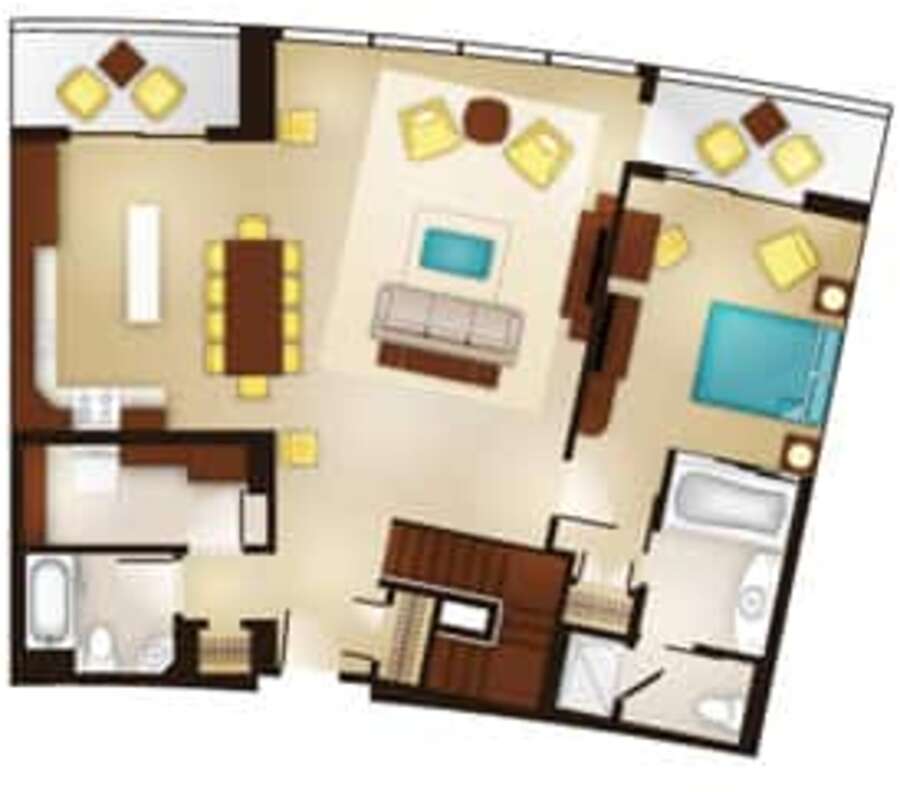 Bay Lake Tower - 3BR Floor Plan