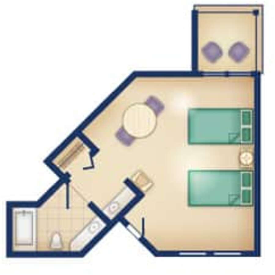 Old Key West - Studio Floor Plan