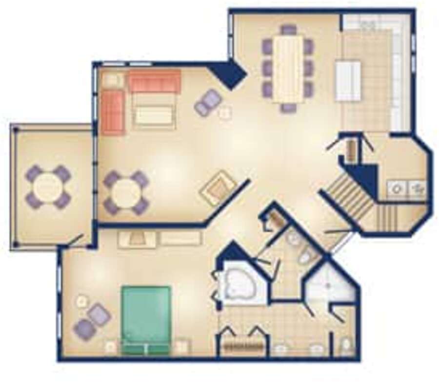 Old Key West - 3BR Floor Plan