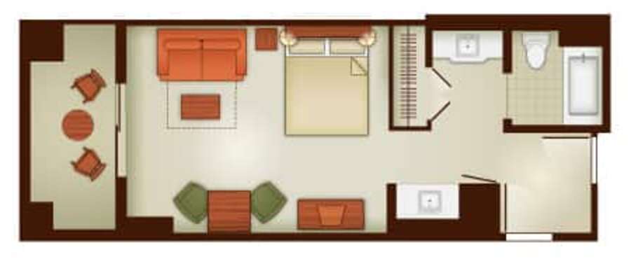 Grand Californian - Studio Floor Plan