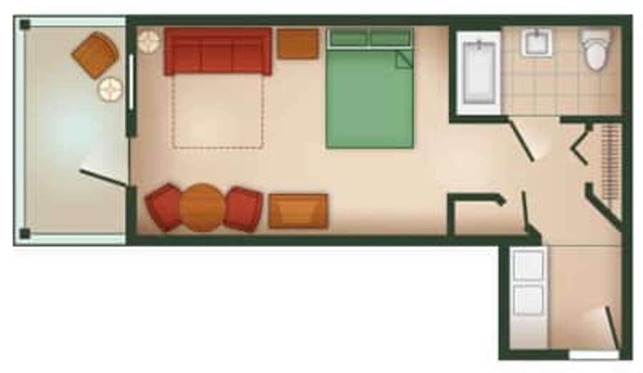 Hilton Head - Studio Floor Plan