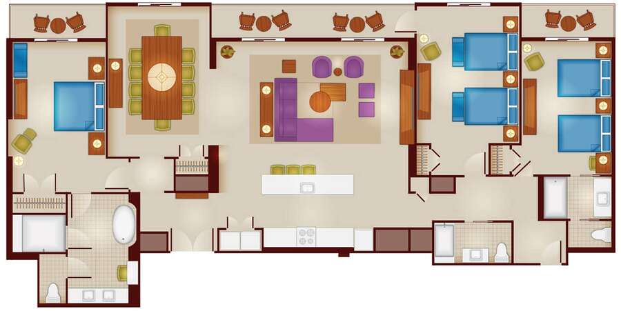 Riviera - 3BR Floor Plan