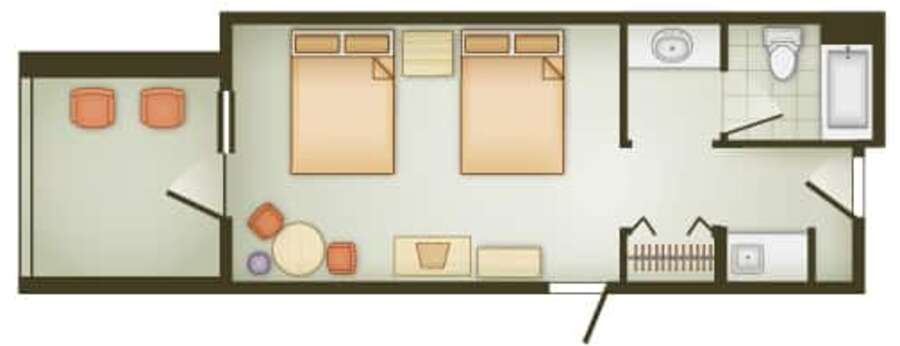 Vero Beach - Inn Room Floor Plan