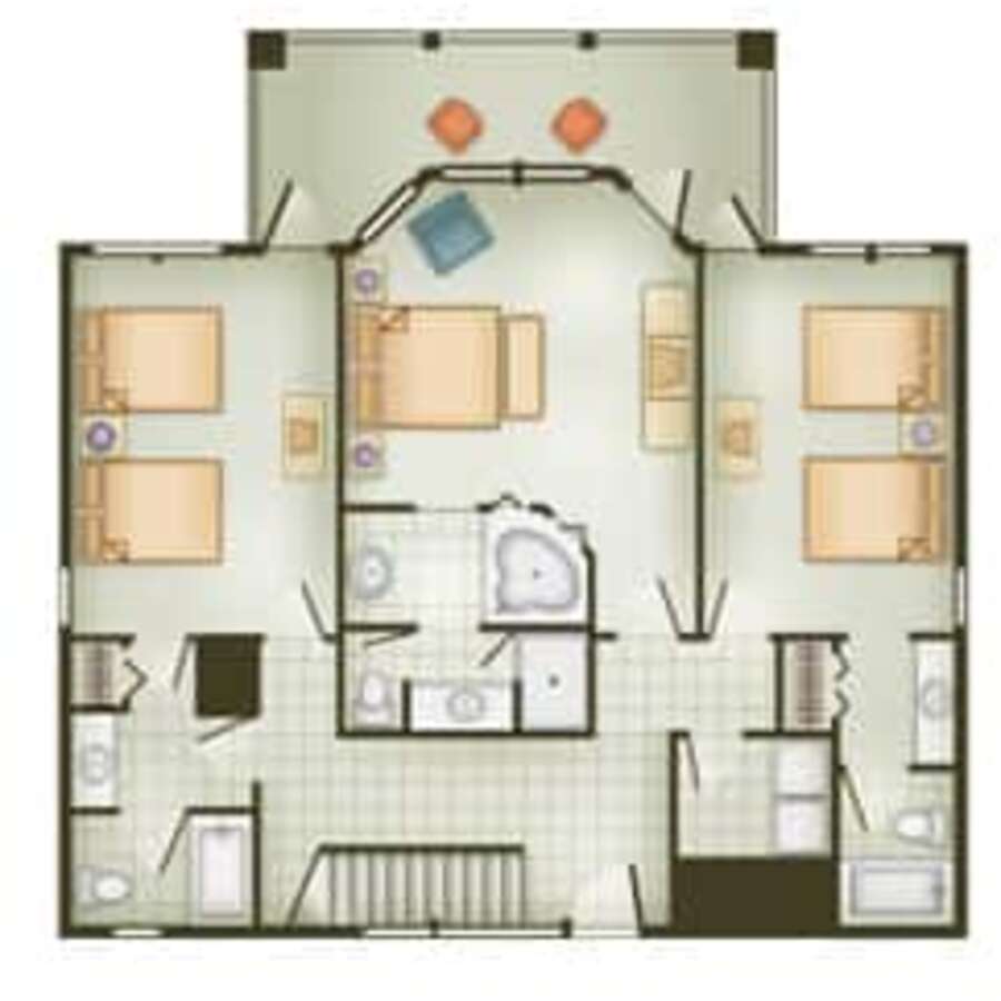 Vero Beach - 3BR Cottage Floor Plan