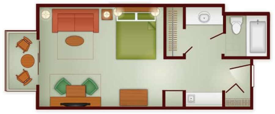 Boulder Ridge - Studio Floor Plan