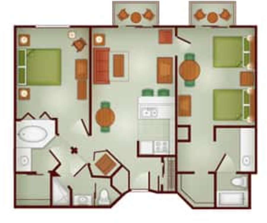 Boulder Ridge - 2BR Floor Plan