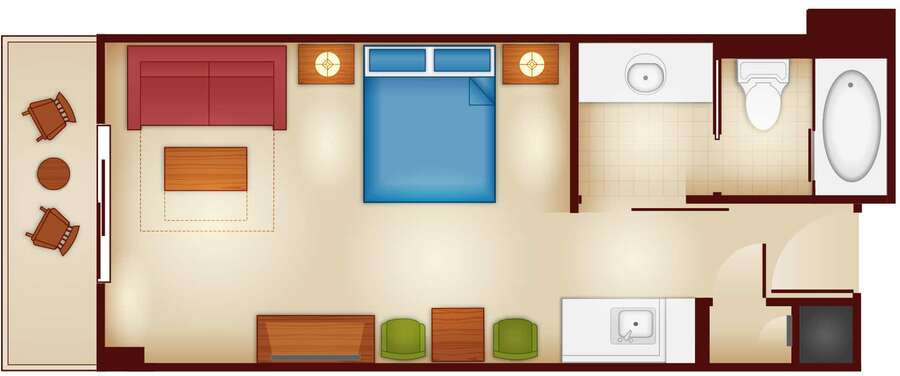 Copper Creek - Studio Floor Plan