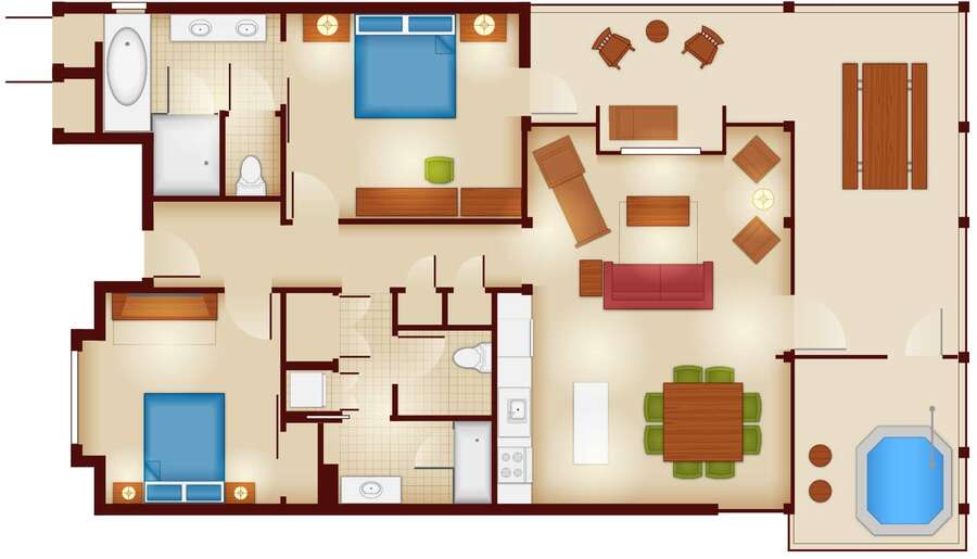 Copper Creek - Cabin Floor Plan