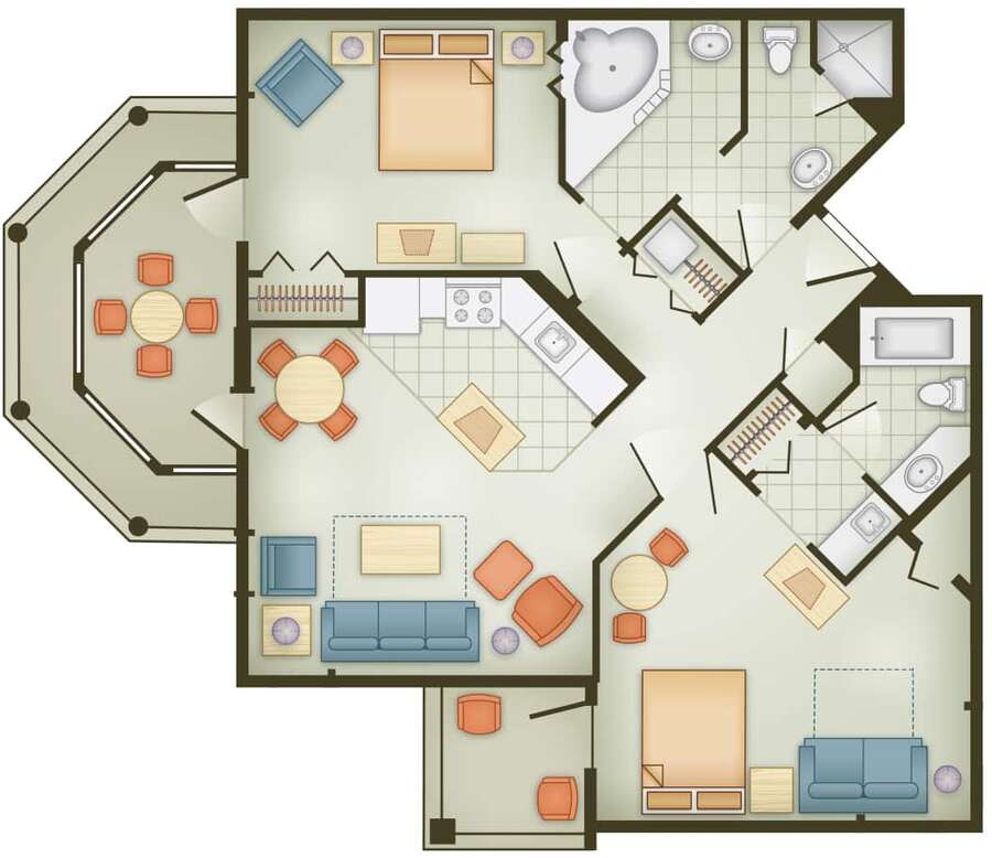 Vero Beach - 2BR Floor Plan